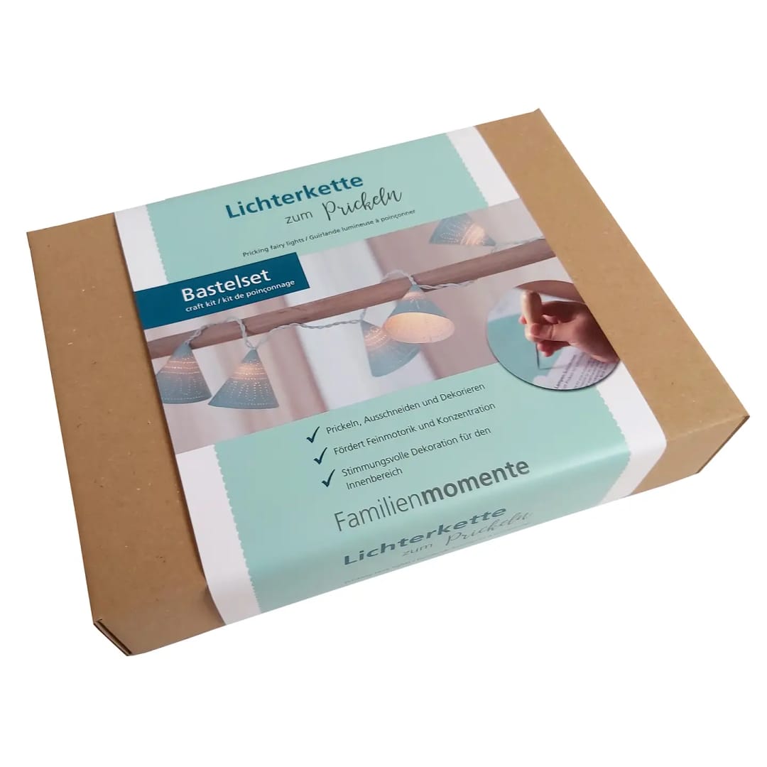 Set Creativ DIY Ghirlanda Luminoasa – Tehnica Perforare Hartie - Imaginea 1